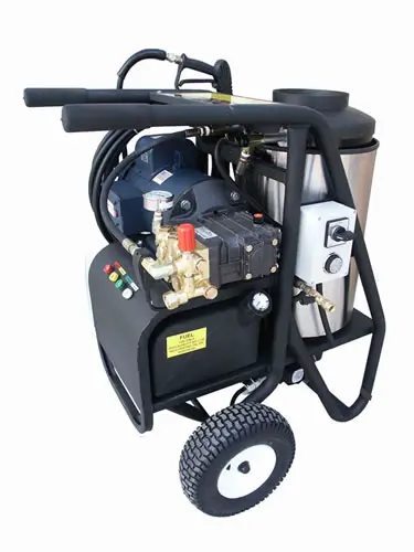 Portable Hot Pressure Washer Electric Powered & Fuel Oil Heated Horizontal  Coils by Farley's Inc - Power Wash Solutions